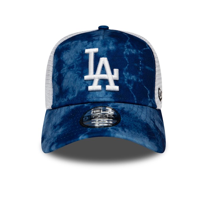 LA Dodgers Tie Dye Lapset A-Frame Trucker Lippis Sininen - New Era Lippikset Verkossa FI-701243